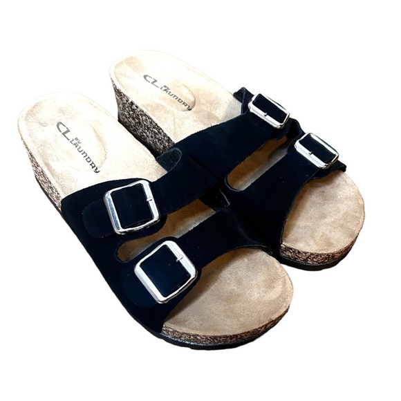 Chinese Laundry Women's Double Buckle Footbed Sandals - Picture 1 of 8